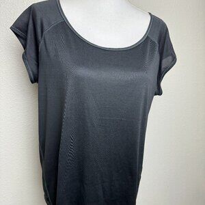 Z by Zella Short Sleeve Athletic Active Tee Black Size L
